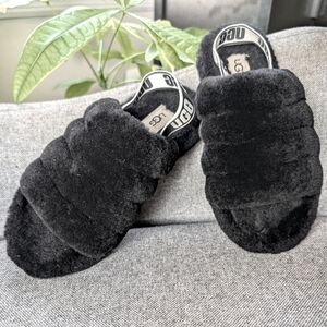 UGG Fluffy Slingback Slides